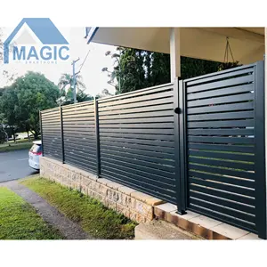 garden entrance slided fence door large fencing panel gate