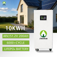 Batterie de stockage d'énergie domestique solaire Lifepo4 empilable 5KWH 10KWH 15KWH 51.2V 314AH avec 6000 cycles et garantie de 10 ans