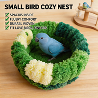 Nid chaud CT Parrot, nid de couchage léger en peluche pour perruches, perruches à bec rouge et calopsites en hiver