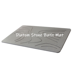 Tapis en pierre <span class=keywords><strong>de</strong></span> diatomite à absorption rapide d'eau, tapis <span class=keywords><strong>de</strong></span> <span class=keywords><strong>bain</strong></span> en pierre à motif ondulé pour salles <span class=keywords><strong>de</strong></span> <span class=keywords><strong>bain</strong></span> - Product Image 3