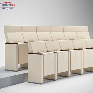 Silla Plegable de Hierro y Tela de Alta Calidad para Iglesia, Hotel, Salón Comercial, Teatro, Auditorio, Moderna, Venta al Por Mayor - Product Image 4