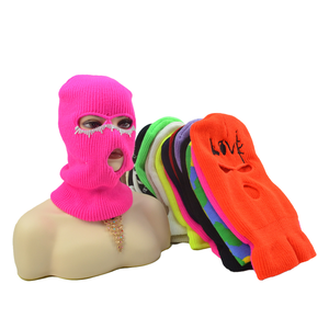 <span class=keywords><strong>Masque</strong></span> de ski <span class=keywords><strong>en</strong></span> tricot vert fluorescent à 3 trous, style Y2K, réglable, balaclava, <span class=keywords><strong>masque</strong></span> intégral pour le ski et le cyclisme - Product Image 1