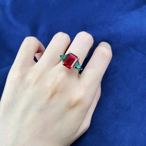 Nuevo <span class=keywords><strong>en</strong></span> 2023, Plata S925, Estilo Europeo y Americano, 10 * 12 mm, Verde, Sensación Premium, <span class=keywords><strong>Venta</strong></span> Directa de Fábrica - Product Image 6