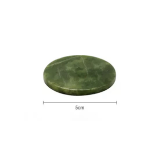 Venta al por mayor de piezas redondas de jade Xiuyan [boho] de gran demanda, cristal, atracción de la riqueza, piedra decorativa, virutas de piedra en bruto talladas - Product Image 6
