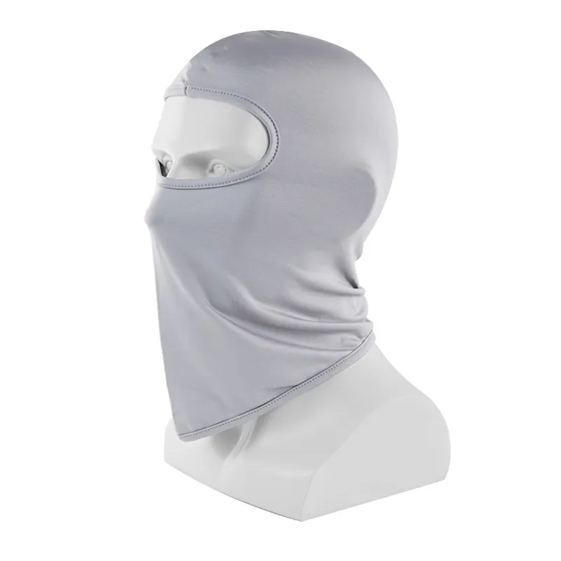 En gros logo personnalisé masque facial complet imprimé visage couverture Ski moto 1 trou coupe-vent cagoule capuche