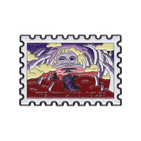 Großhandel Metall-Cartoon-Pins Stilvolle Geometrische Anime-Broschen Künstlerische Anstecknadeln für Kleidung und Accessoires Souvenir-Geschenke