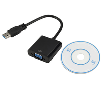 Hochgeschwindigkeits-USB-3.0-Stecker auf VGA-Buchse 1080p Multi-Monitor Video-Adapterkabel