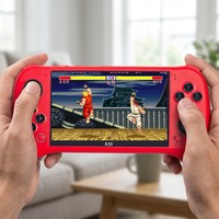 Console de jeu portable rétro X53, écran IPS 5,1 pouces 800x480, alimentation filaire, sans batterie au lithium