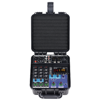 4-Kanal-Mischpult mit Leistungsverstärker, USB-Bluetooth-Soundkarte, Live-Streaming-Karaoke, Kleines DSP-Reverb-Effektgerät