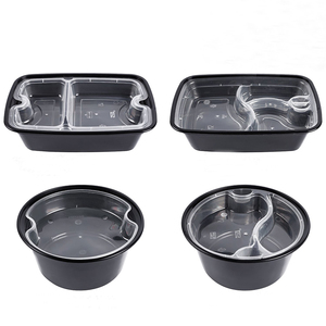 1250ml 1500ml 42oz 50oz nouilles jetables soupe riz repas séparé deux couches à emporter boîte en <span class=keywords><strong>plastique</strong></span> récipient alimentaire bol - Product Image 5