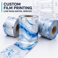 Servizio di Stampa Digitale Personalizzata su Film Plastico con Basso MOQ per Prodotti per la Cura Quotidiana, Rotoli Laminati in PET PA PE con Logo Personalizzato