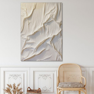 Trừu tượng màu rắn ba chiều dày kết cấu trang trí sơn dầu phòng khách hiện đại 3D tùy chỉnh logo vải vải - Product Image 3