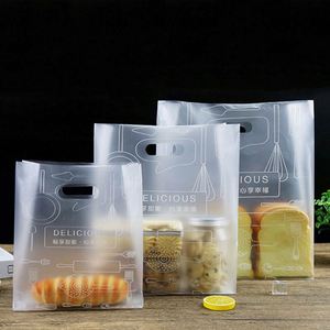 Custom Logo Environmental Protection PE Restaurant Bakery Promotion Cloth Shopping Gift <b>Bag</b> Retail Carrier Handle Packaging <b>Bags</b> - Product Image 2