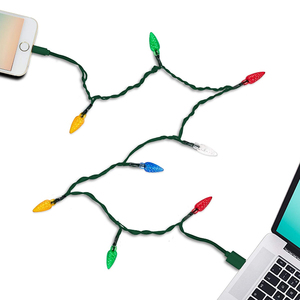 De Banco de potencia de carga de Cable de Cables Micro <span class=keywords><strong>tipo</strong></span> <span class=keywords><strong>c</strong></span> Cable USB de 8 pines Luz de Navidad <span class=keywords><strong>cargador</strong></span> de teléfono - Product Image 1