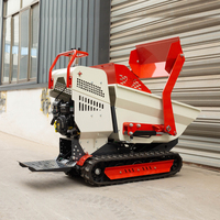 Vente chaude Mini Camion Transporter 500kg Hydraulique Mini Dumper Auto-Chargement Chenille Petit Transporteur Tracteur Moteur Pompe Usine