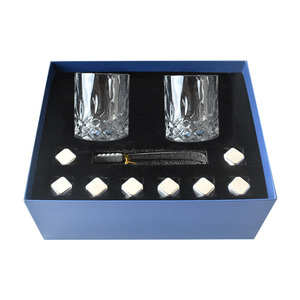 プレミアムウイスキーオンザロックスキット8非希釈アイスストーン、スコッチ/バーボン用鉛フリーグラス & トング2個 - Product Image 6