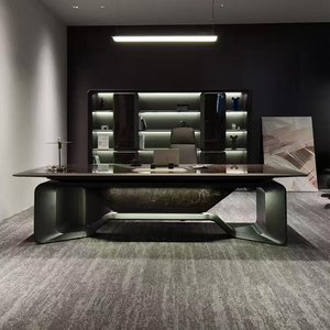 Scrivania Direzionale di Lusso Moderna Italiana, Mobili per Ufficio di Alta Gamma, Scrivania Angolare per Dirigenti, Scrivania per Studio e <span class=keywords><strong>Computer</strong></span> di Alta Qualità - Product Image 2