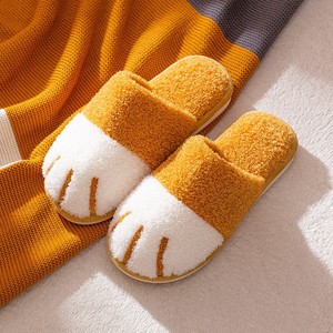 Sandal Boneka Kucing Lucu Desain Kartun Anime Anti-Selip Hangat untuk Rumah Musim Dingin Hadiah Anak-Anak - Product Image 3