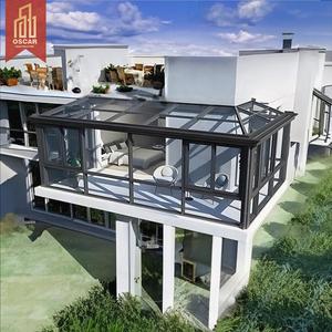 Auvent triangulaire motorisé rétractable en aluminium moderne avec pare-soleil pour villa, restaurant extérieur, café, terrasse, véranda - Product Image 1