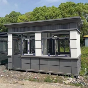 Caseta de Guardia Móvil, Estructura de Acero y Aluminio, Estación de Seguridad Portátil de Metal para Uso en Exteriores - Product Image 3