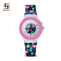 Venta al por mayor de fábrica personalizable patrón logotipo niños impermeable reloj de silicona niños reloj de cuarzo