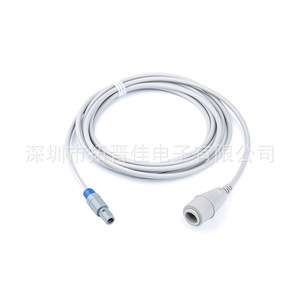 ชุดสายเคเบิลเซ็นเซอร์วัดความดันทางการแพทย์ TogeeKa แบบ 4 พิน ช่องเสียบคู่ สำหรับ Jinjiang Electronics BD Edwards UTA - Product Image 2