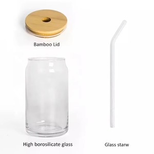 Verres en verre modernes, minimalistes et écologiques, avec poignée universelle, tasse portable moulée par injection, couverture colorée Love Journey Name - Product Image 6