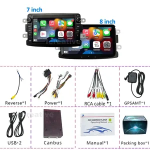 Radio Estéreo de Coche HU Android 10 Multimedia para <span class=keywords><strong>Renault</strong></span> Dacia Duster Logan Sandero Lodgy Lada Xray <span class=keywords><strong>Captur</strong></span> Dokker con CarPlay GPS <span class=keywords><strong>2</strong></span> Din - Product Image 6