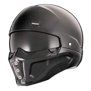Helm Motor Wajah Tertutup Penuh untuk Dewasa, Helm Motocross Off Road Tengkorak untuk Helm Motor Go Kart Atv