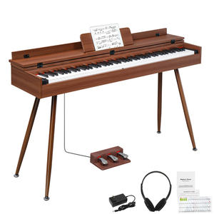 Piano Digital Glarry de 88 Teclas con Teclado Contrapesado, Cuerpo de Madera de Tamaño Completo con Soporte de Metal, Instrumento Musical Profesional - Product Image 1