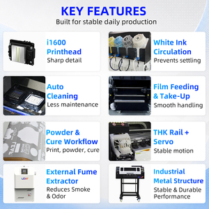 LEAF DTF Printer Bundle 60cm 45cm 42cm 33cm 30cm A1 A2 A3 Printer Shaker Dryer Oven Heat Press For Tshirt Printing
