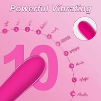 Mini vibromasseur AV Bullet pour femmes, 10 vitesses, anneau de doigt en silicone, stimulateur clitoridien, masseur du point G, jouets sexuels USB