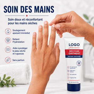 Pommade réparatrice au pétrolatum à marque privée, spécialisée pour peaux sèches et rugueuses, hydratation quotidienne, confort et lissage, soin multi-zones - Product Image 5