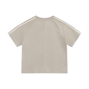 เสื้อยืดคอตตอนทรงหลวมสไตล์เรโทร ลวดลายริบบิ้น ซักแล้ว ใส่สบาย คุณภาพสูง สำหรับผู้ชายและผู้หญิง - Product Image 6