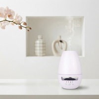 Diffuseur d'arômes ultrasonique portable Dituo, en plastique, pour table, avec humidificateur, haut-parleur intégré, capacité de 120 ml, fonction de minuterie