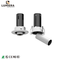 LUMIERA Spot LED Encastrable Moderne à Gradation DALI, Anti-éblouissement, Réglable, Corps en Aluminium, CRI Élevé, Idéal Hôtels