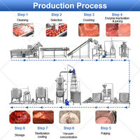 Ligne de production de concentré de tomate industriel OCEAN, machine à fabriquer la sauce, machine à fabriquer la pâte de tomate