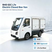 Fourgonnette fermée à faible vitesse Runhorse EEC L7e EV, autonomie 201-300 km, moteur 50 kW, mini-camion de fret conforme pour usage commercial urbain