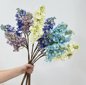 Rama de Hortensia Azul Artificial, Hortensia Artificial de Tacto Real para Decoración Floral de Bodas y Casas de Campo - Product Image 3