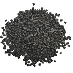 Black Nylon PA6 GF15 <b>Plastic</b> Pellets <b>Modified</b> Polyamide Resin Granules for Industrial Manufacturing - Product Image 1