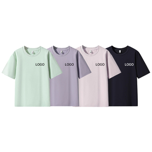 Vente en gros de t-shirts de sport à manches courtes en polyester, col rond, tissu doux pour la peau, pour la musculation et les entraînements - Product Image 1