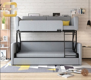 Sofá cama plegable con tecnología, sala de estar, estudio, moderno, cubierta de asiento doble elástica - Product Image 4