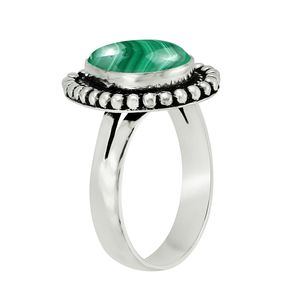Bagues de mariage personnalisées faites à la main, bague en malachite verte, fabricant vérifié, bague en malachite verte pour femmes - Product Image 3