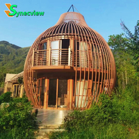 Villa préfabriquée légère insonorisée de type cabane inspirée d'une cage à oiseaux pour les vacances, utilisable en Roumanie, aux Philippines et dans d'autres emplacements (Monaco)