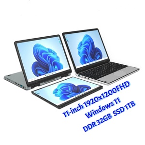 <strong>2025</strong> <strong>New</strong> Design 11inch Mini Yoga Touch Screen <strong>Laptop</strong> Intel N100 Quad Core DDR4 16GB SSD 512GB Wireless English Windows 10/11 - Product Image 1
