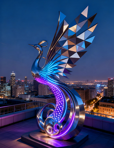 Escultura <span class=keywords><strong>Phoenix</strong></span> requintadamente personalizada esculpida para adicionar graça aos espaços do campus ou paisagem - Product Image 4