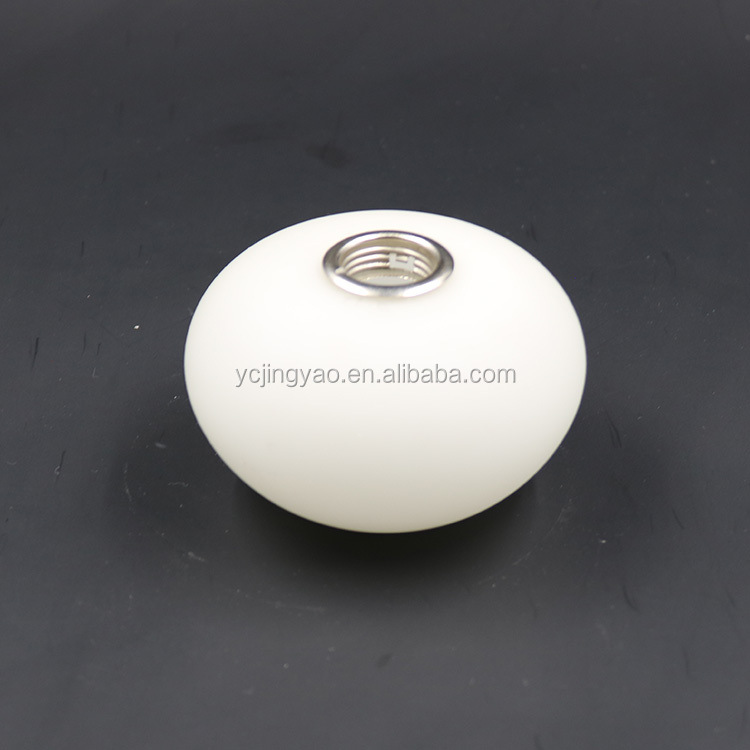 Оптовая продажа, декоративная белая овальная Подвесная лампа ручной работы с опалом, стеклянный круглый абажур G9