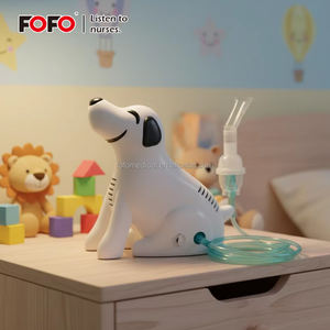Inhalator Obat Bayi Elektrik OEM, Bentuk Anjing Kartun Khusus Anak, Nebulizer Kompresor, Model Colokan Listrik, Suara Rendah - Product Image 1
