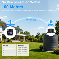 Capteur de niveau d'eau intelligent WiFi RF433 OEM/ODM WALE TUYA, moniteur de réservoir, mesureur de niveau de liquide, alarme de réservoir d'eau 5m, contrôle à distance par application