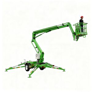 Лидер продаж: мобильная электрическая гидравлическая подъемная платформа, грузоподъемность 200 кг, рабочая высота 18 м, одобрение CE, для строительных площадок - Product Image 6